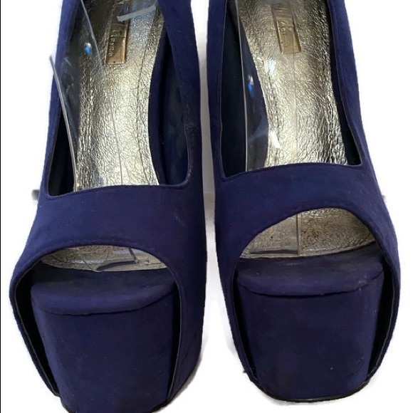 Wild Pair Platform Ankle Rhinestone Heels 6.5 - Picture 4 of 6